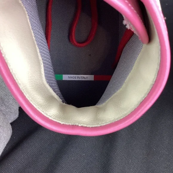 French Kiss by Donald Brooks Pink and Purple Sporty High-Top Sneakers, Men's 11 - Picture 9 of 10